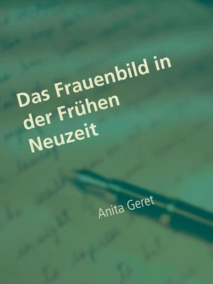 cover image of Das Frauenbild in der Frühen Neuzeit